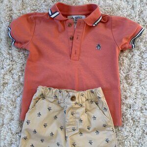 Toddler polo shirt and shorts set
